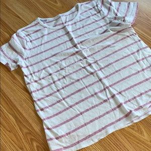 Pink striped t shirt